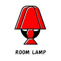 Zimmer Lampe Symbol Vektor Illustration. Lager Vektor.