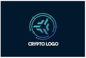 crypto valuta logotyp vektor