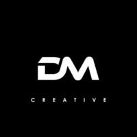dm Brief Initiale Logo Design Vorlage Vektor Illustration