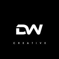 dw Brief Initiale Logo Design Vorlage Vektor Illustration