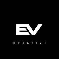 ev Brief Initiale Logo Design Vorlage Vektor Illustration