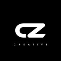 cz Brief Initiale Logo Design Vorlage Vektor Illustration