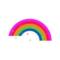 Regenbogen Symbol Grafik Vektor Design Illustration