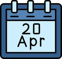 April 20 Vektor Symbol