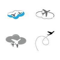 Flugzeug Symbol Vektor Illustration Design Logo Vorlage
