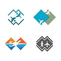 Flugzeug Symbol Vektor Illustration Design Logo Vorlage