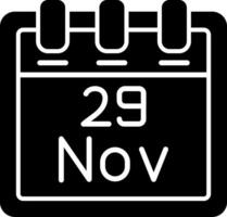 November 29 Vektor Symbol