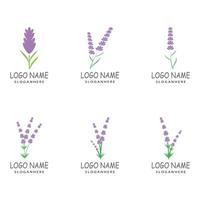 lavendel logotyp mall vektor symbol natur