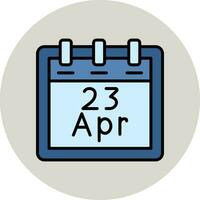 April 23 Vektor Symbol