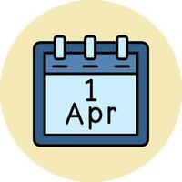 April 1 Vektor Symbol