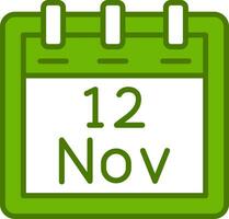 November 12 Vektor Symbol