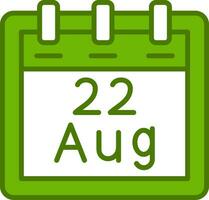 August 22 Vektor Symbol