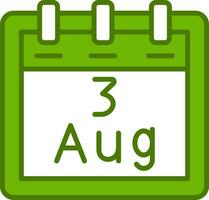 August 3 Vektor Symbol