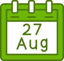 August 27 Vektor Symbol