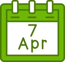 April 7 Vektor Symbol