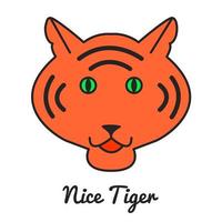 Tiger-Logo oder -Symbol vektor