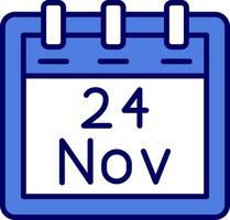 November 24 Vektor Symbol