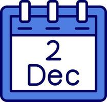 Dezember 2 Vektor Symbol
