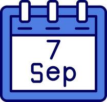 September 7 Vektor Symbol