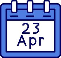 April 23 Vektor Symbol