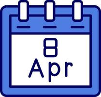 April 8 Vektor Symbol