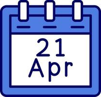 April 21 Vektor Symbol