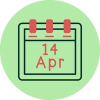 April 14 Vektor Symbol