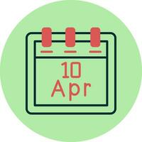 April 10 Vektor Symbol