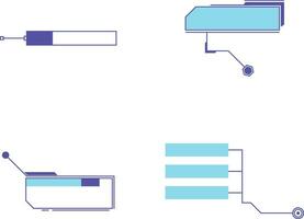 hud aufbieten, ausrufen, zurufen Titel mit geometrisch Form. isoliert auf Weiß Hintergrund. Vektor Illustration Satz.