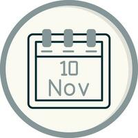 november 10 vektor ikon
