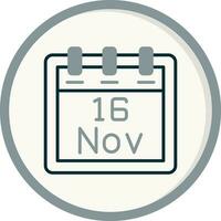 November 16 Vektor Symbol