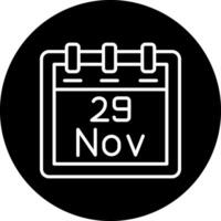 November 29 Vektor Symbol