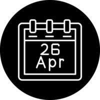 April 26 Vektor Symbol