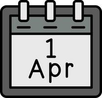 April 1 Vektor Symbol