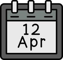 April 12 Vektor Symbol