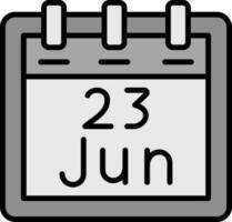 juni 23 vektor ikon