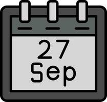 September 27 Vektor Symbol