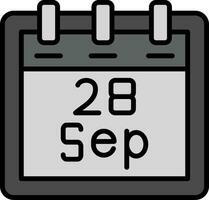 September 28 Vektor Symbol