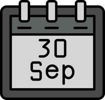 September 30 Vektor Symbol