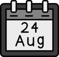 augusti 4 vektor ikon