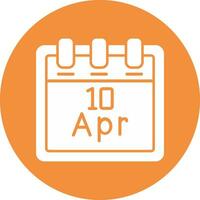 April 10 Vektor Symbol