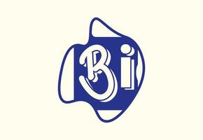bi Brief Logo und Symbol Design Vorlage vektor