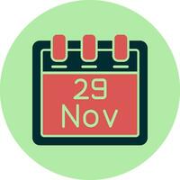 November 29 Vektor Symbol