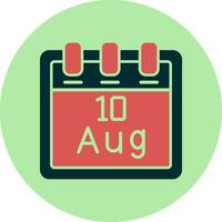 August 10 Vektor Symbol