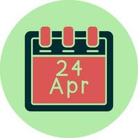 April 24 Vektor Symbol