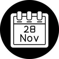 November 28 Vektor Symbol