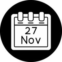 November 27 Vektor Symbol