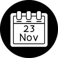 November 23 Vektor Symbol