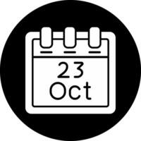 Oktober 23 Vektor Symbol