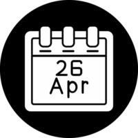 April 26 Vektor Symbol